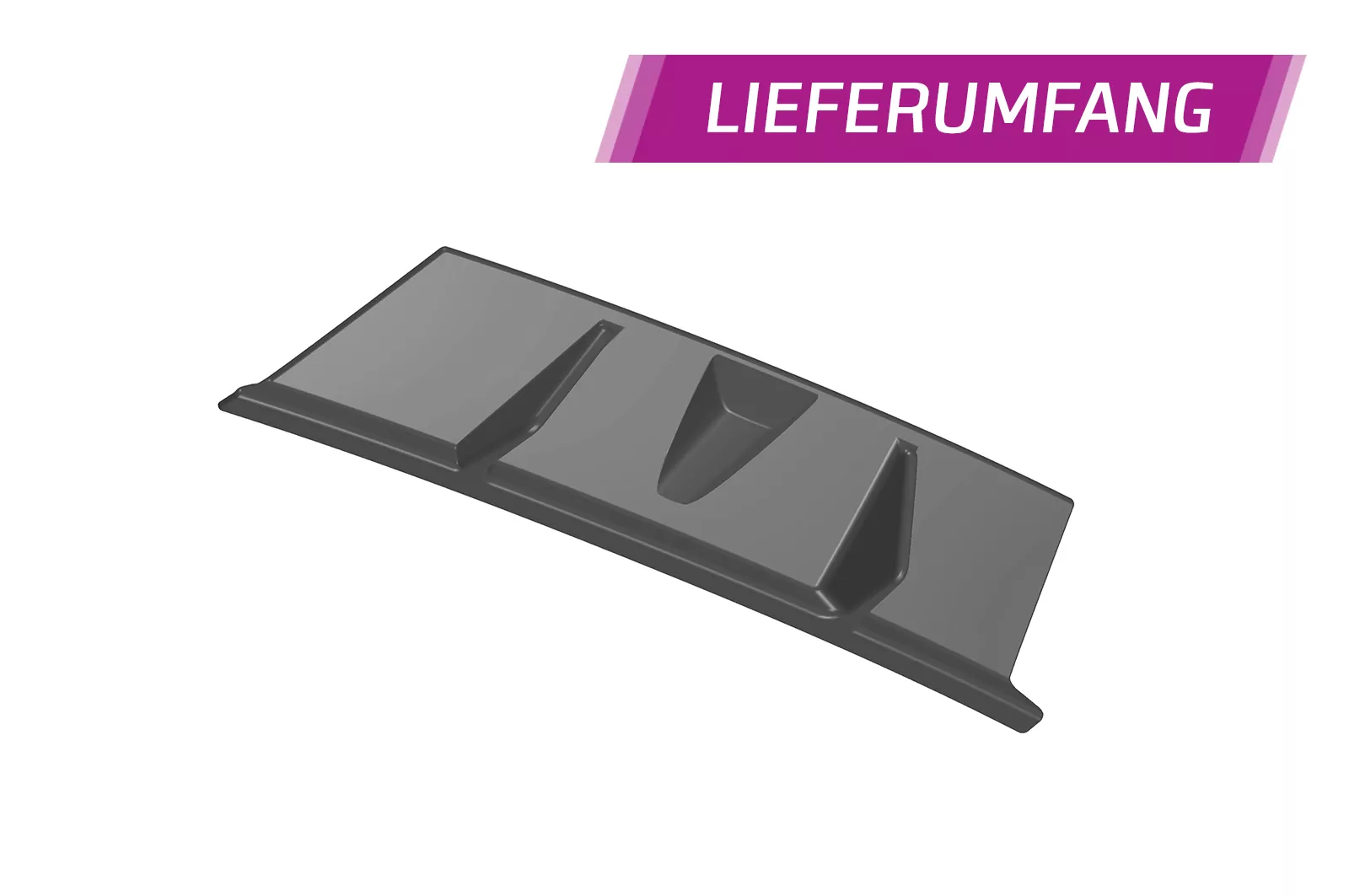 Heckansatz für VW Golf 7 Variant (Facelift) HA241 Strukturiert (schwarz matt)