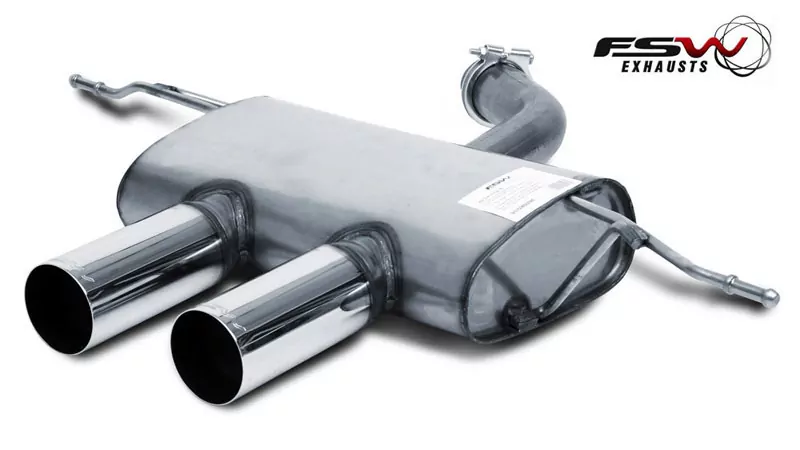 FSW ESD VW Golf V / VI, R-Look  2x90mm mittig für VW Golf 5 3-tür.  1.4l 55/59/66/90/118 kW, 1.6l 75/85 kW,...........