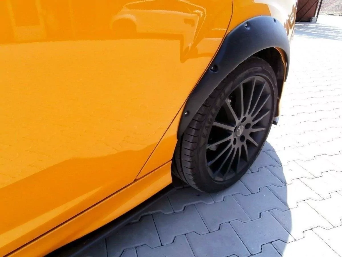 Kotflügelverlängerung Passend Für Ford Focus ST Mk3 Schwarz Hochglanz Schwarz Hochglanz