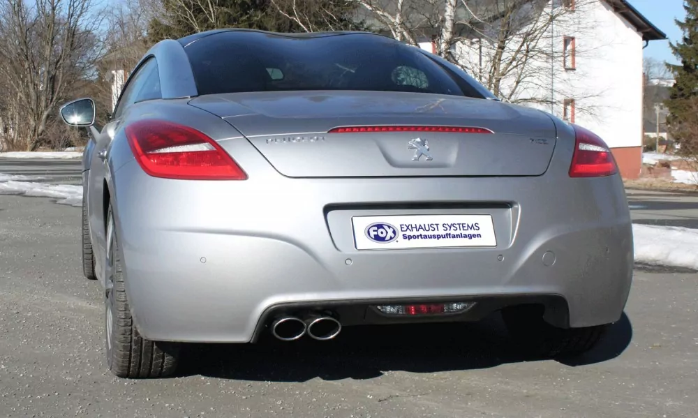 Peugeot RCZ  Endschalldämpfer einseitig - 2x106x71 Typ 32