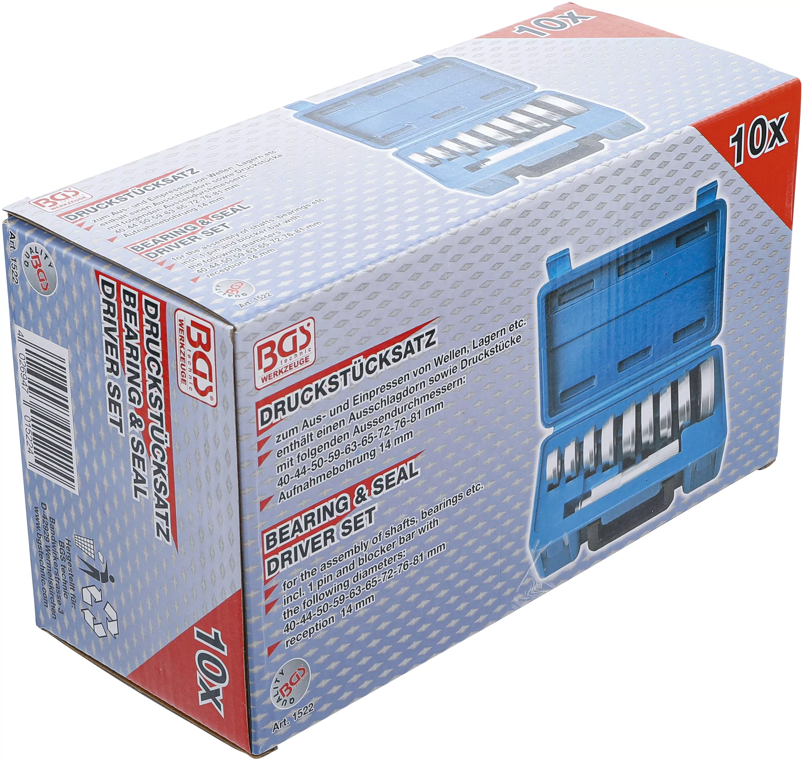 Universal-Lager- und Buchsentreiber-Satz | 10-tlg.