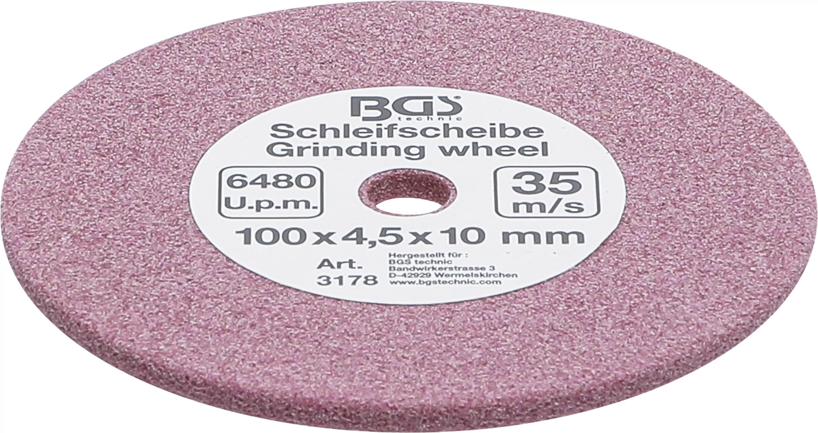 Schleifscheibe | für Art. 3180 | Ø 100 x 4,5 x 10 mm