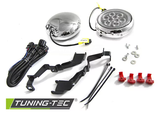 Fog Lights Angel Eyes Led Drl Universal Fits Bmw Mini Cooper  