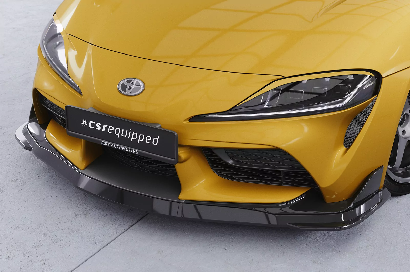 Cup-Spoilerlippe mit ABE für Toyota GR Supra (A90) CSL446 Strukturiert (schwarz matt)