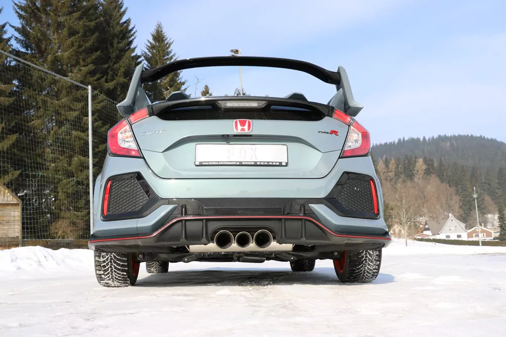 Honda Civic X Type R  Endschalldämpfer quer Ausgang rechts/links  - 100-90-100 Typ 25 mittig