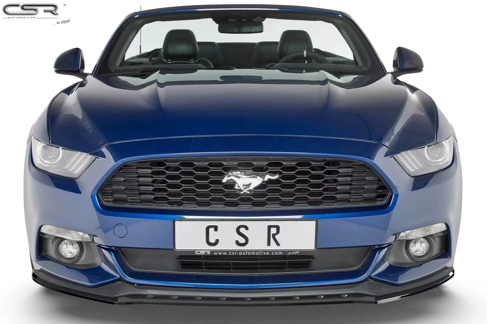 Cup-Spoilerlippe mit ABE für Ford Mustang VI CSL448-M Carbon Look (matt)
