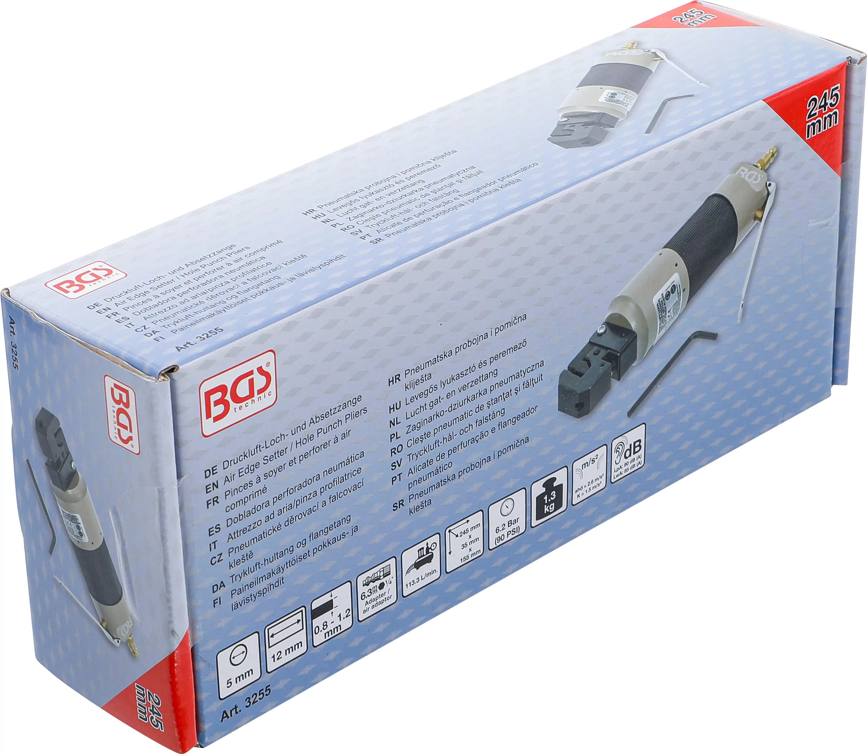 Druckluft-Loch- und Absetzzange