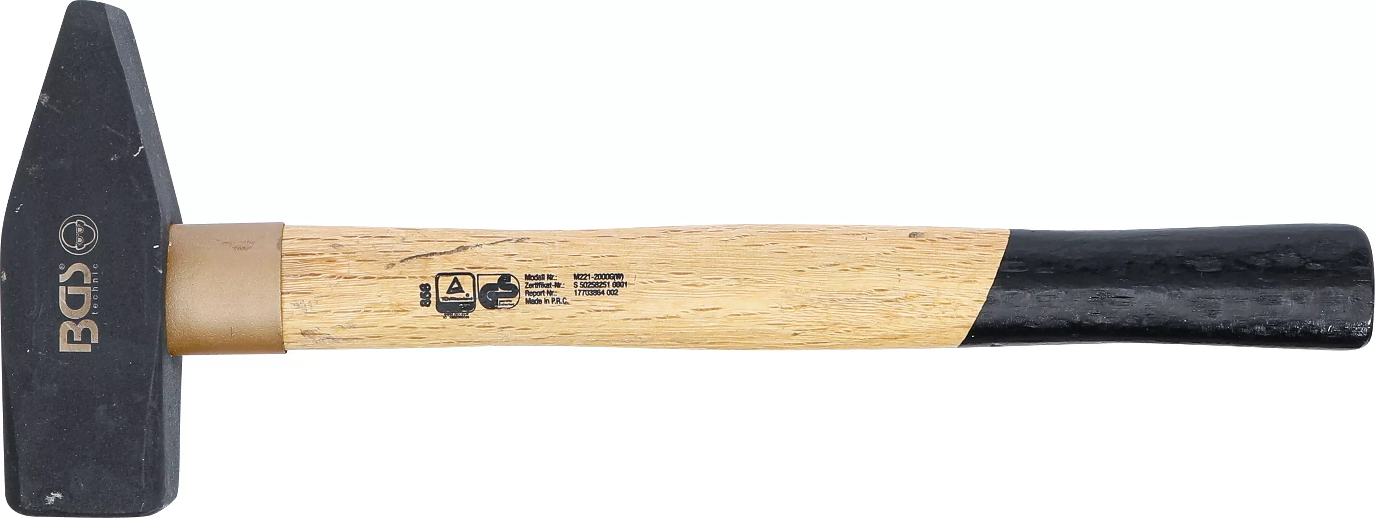 Schlosserhammer | Holz-Stiel | DIN 1041 | 2000 g