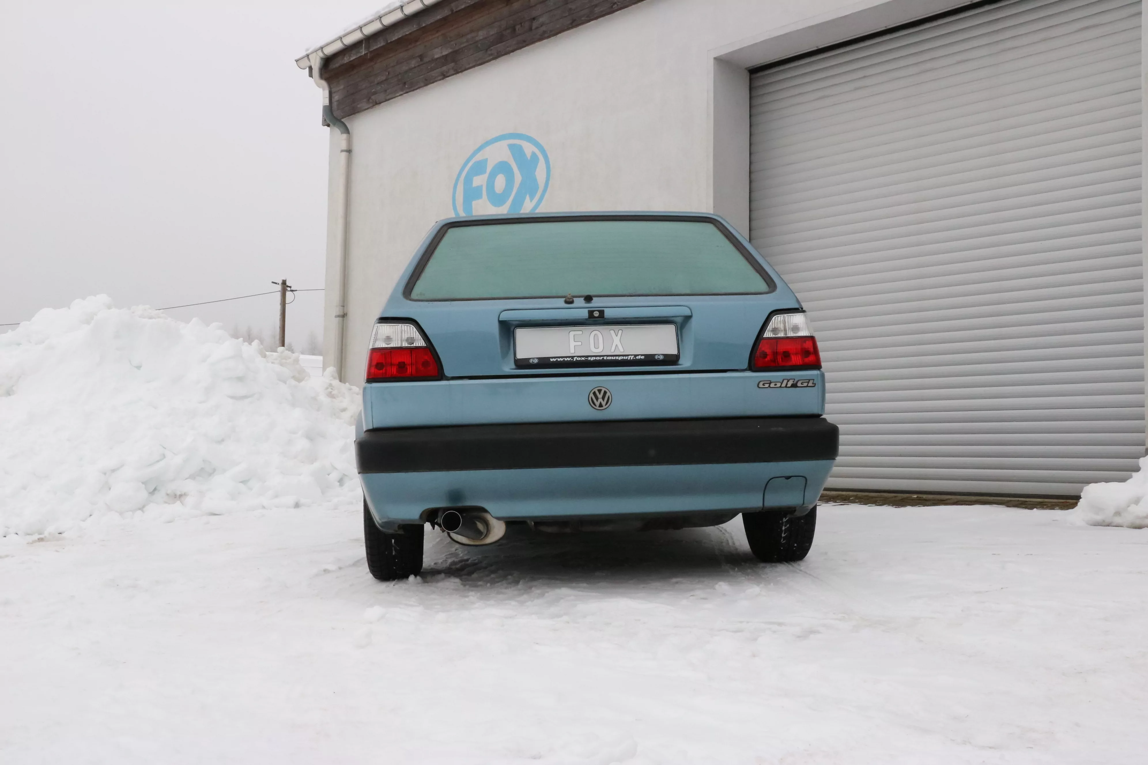 VW Golf II Typ 19E  Endschalldämpfer - 1x63 Typ 10