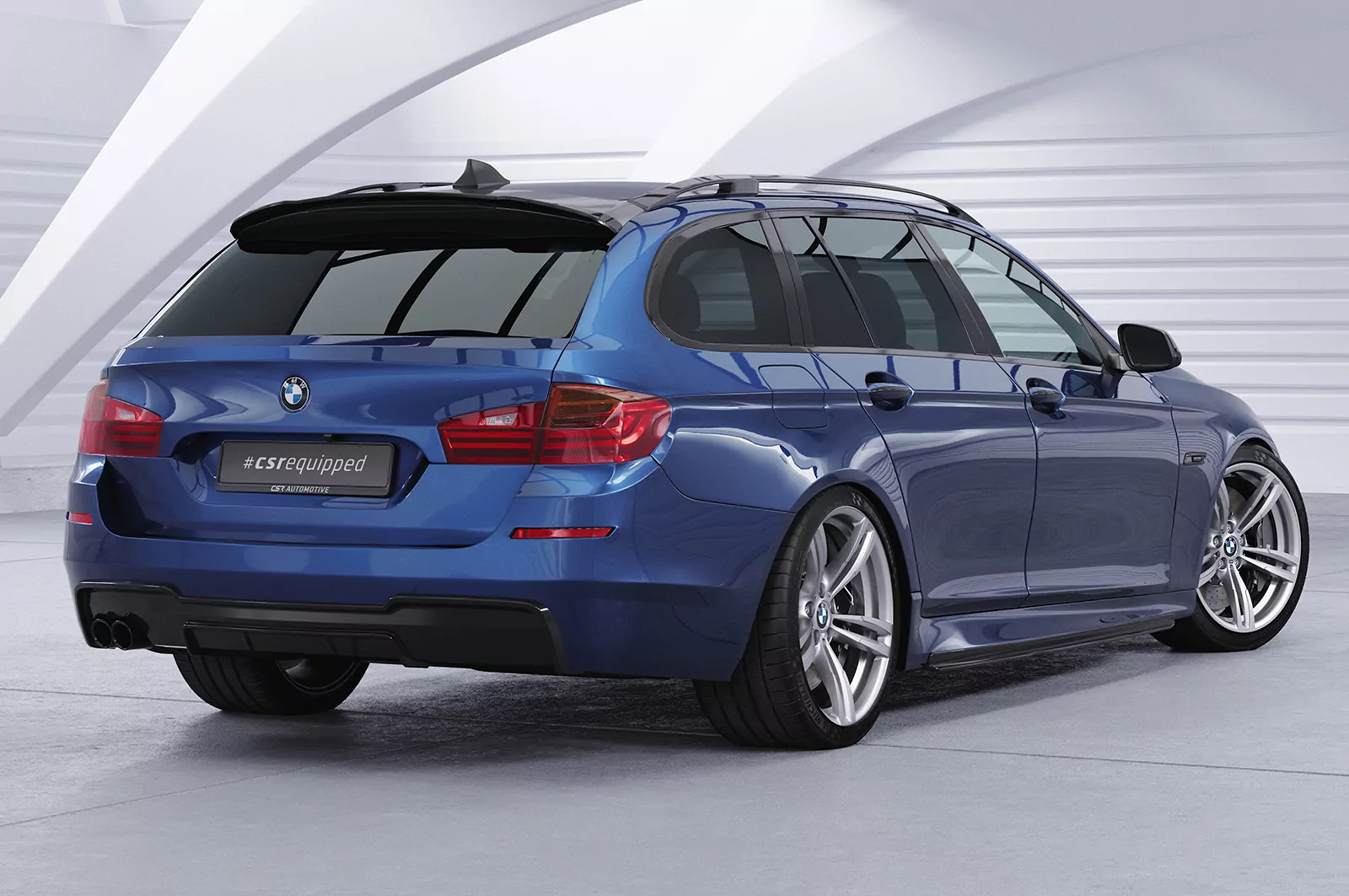 Heckansatz für BMW 5er F10 / F11 HA264 Strukturiert (schwarz matt)