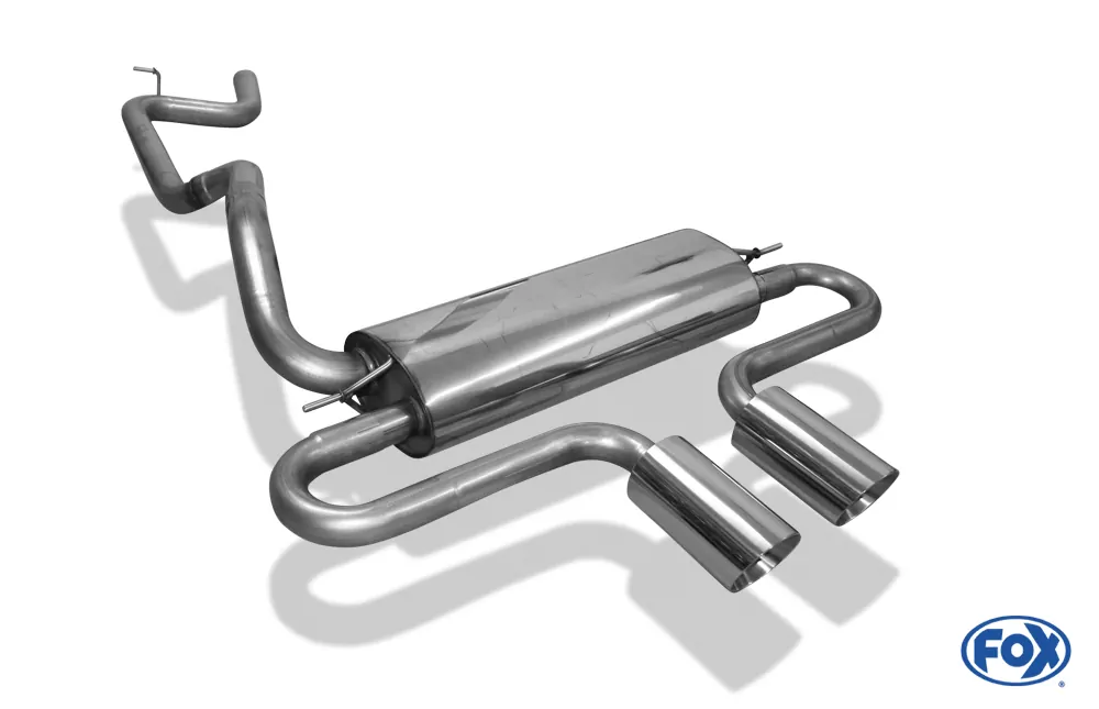 Ford Focus III ST Turnier Diesel  Endschalldämpfer quer Ausgang mittig - 2x100 Typ 25 mittig