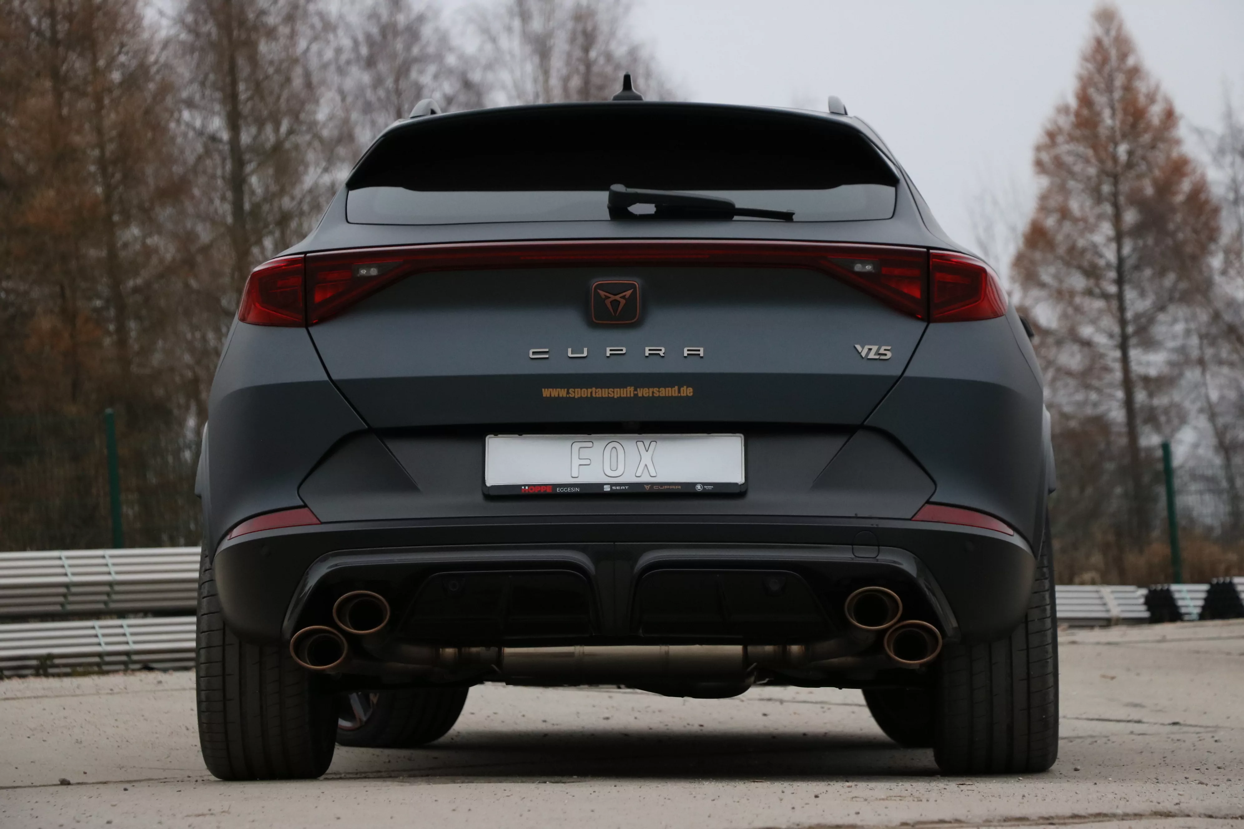 CUPRA Formentor 4x4 - VZ5  Endschalldämpfer mit 2 Abgasklappen - 2x115x85 Typ 32 rechts/links Kupfer-Optik