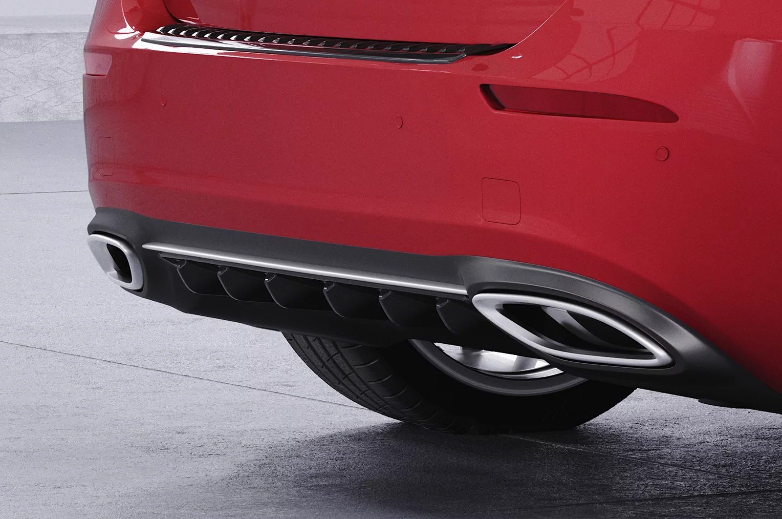 Heckansatz für Mercedes Benz A-Klasse (W177) HA300 Schwarz Strukturiert