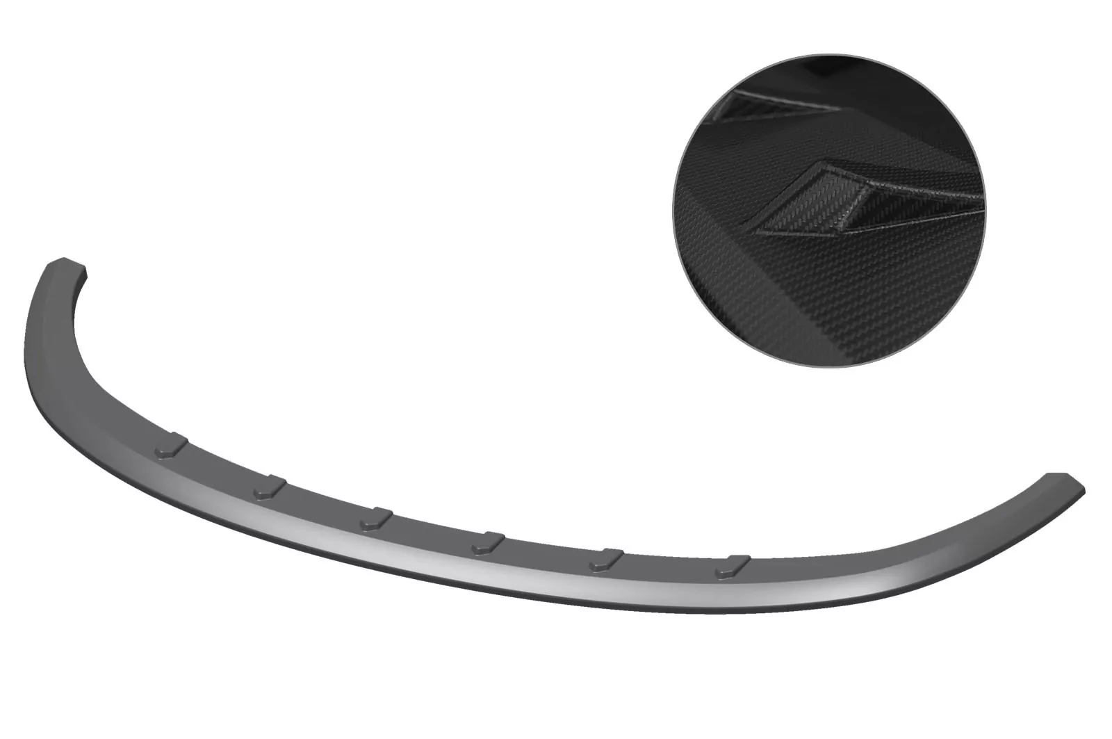 Cup-Spoilerlippe mit ABE für VW Golf 5 R32 CSL381-M Carbon Look (matt)