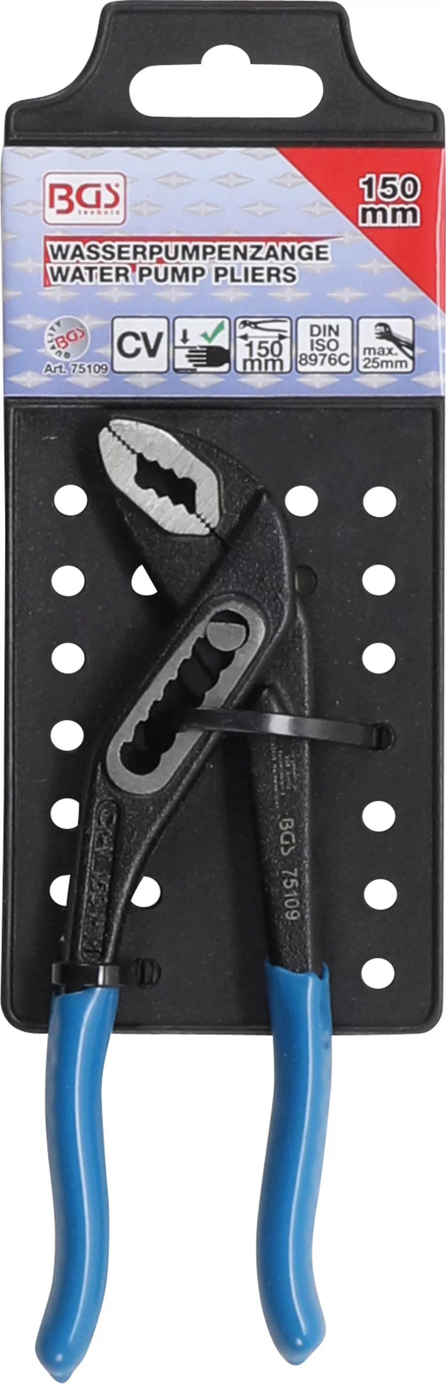 Wasserpumpenzange | mit Durchsteckgewerbe | Mini 150 mm