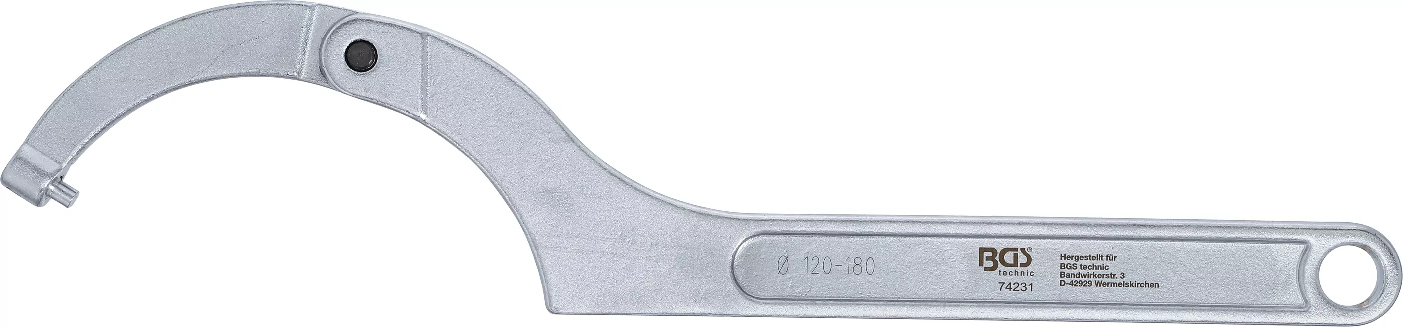 Gelenk-Hakenschlüssel mit Zapfen | 120 - 180 mm