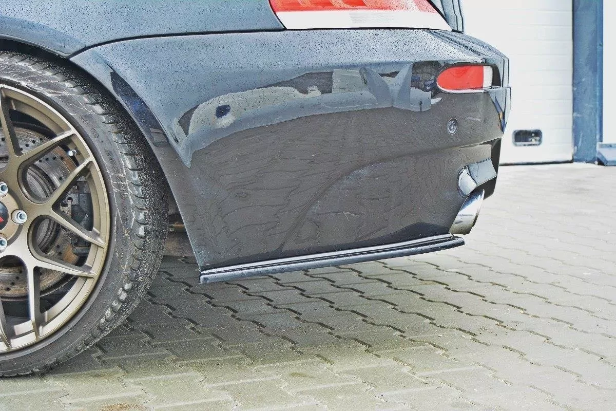Heck Ansatz Flaps Diffusor Passend Für Diffusor Passend Für BMW M6 E63 Schwarz Hochglanz Schwarz Hochglanz