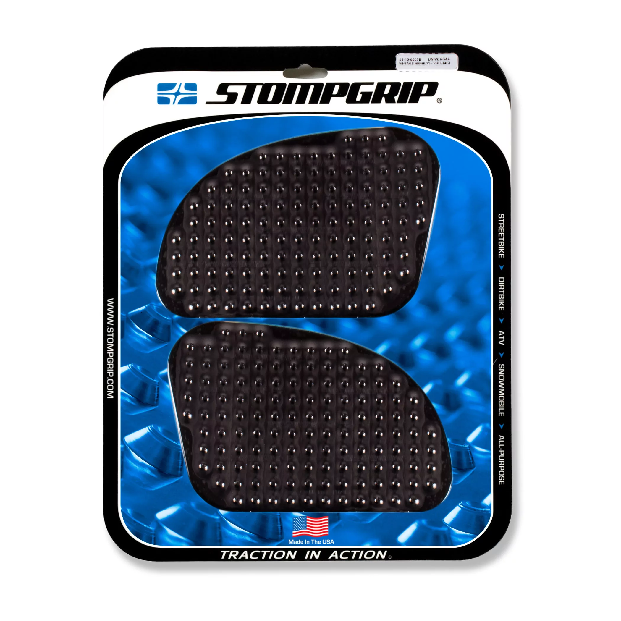 Stompgrip Traction Pad Volcano für Honda Monkey 19-22 Schwarz