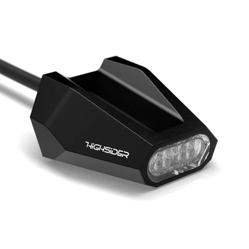 HIGHSIDER pro Split-V LED Rücklicht Schwarz/Transparent E-Geprüft (1Stck)