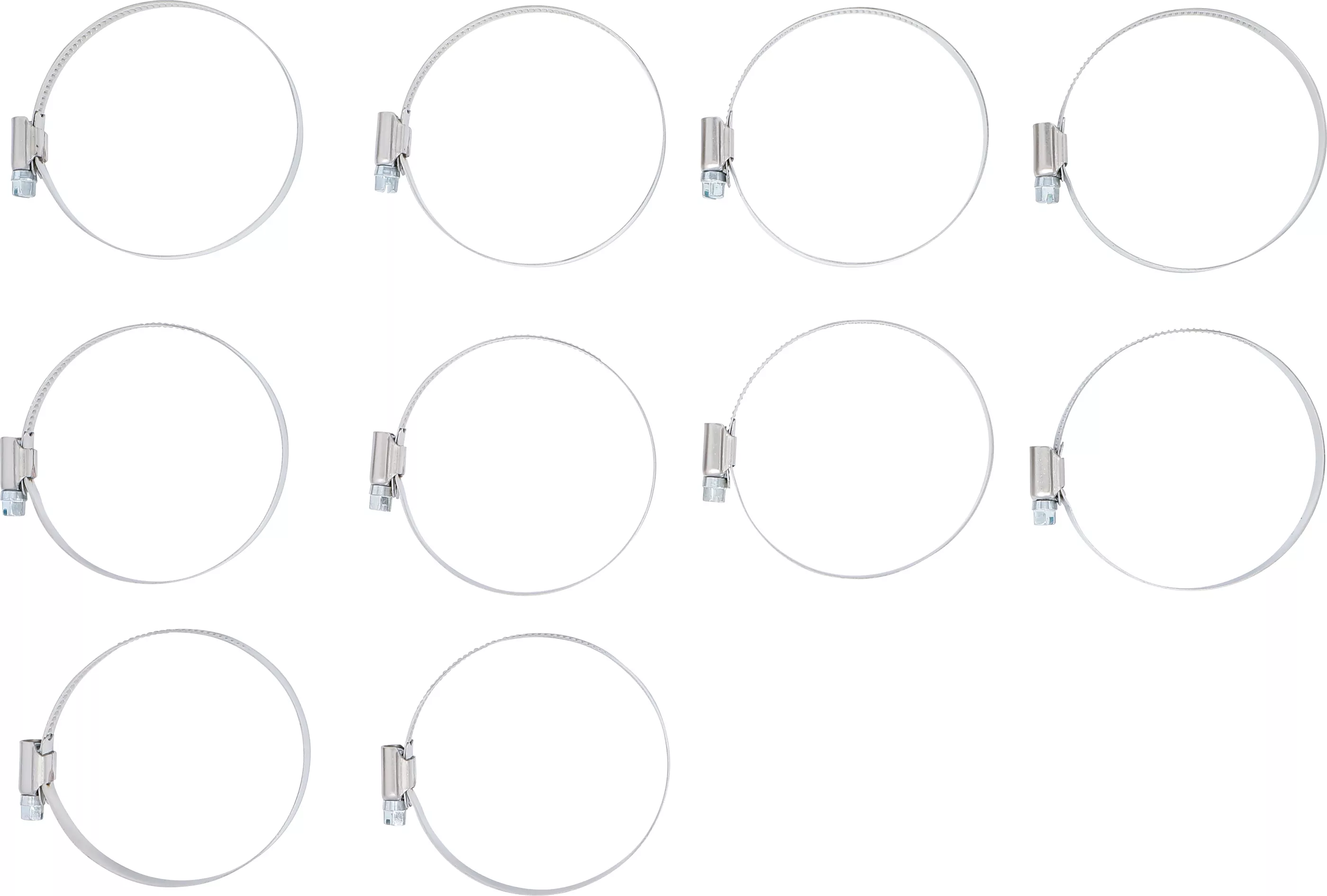 Schlauchklemmen | rostfrei | 60 x 80 mm | 10-tlg.