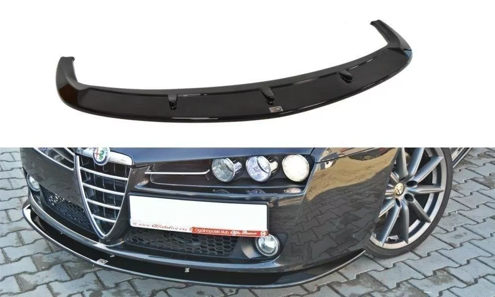 Front Ansatz Passend Für V.2 Passend Für ALFA ROMEO 159 Schwarz Hochglanz Schwarz Hochglanz