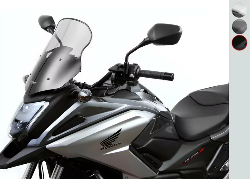 MRA Tourenscheibe T, HONDA NC 700 X, 12-15, schwarz mit ABE