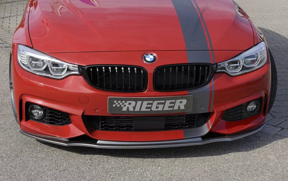 Rieger Spoilerschwert für BMW 4er F33  (3C) | Cabrio 07.15- (ab Facelift) LCI für orig. M-Paket-Frontschürze