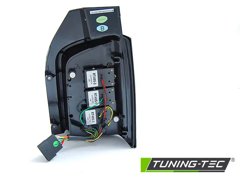 Led Bar Tail Lights Black Seq Fits Vw T6.1 20- Oem Bulb