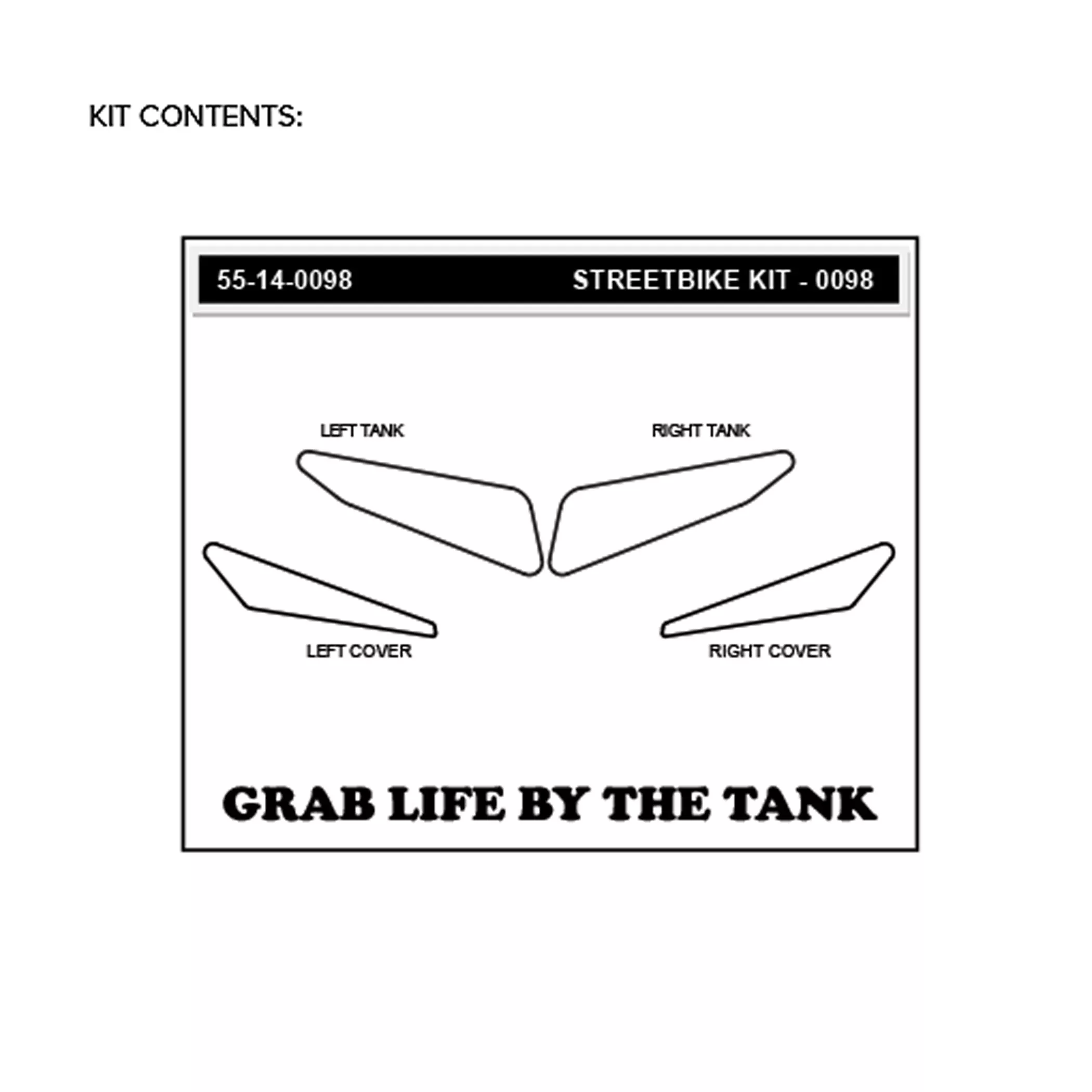 Stompgrip Traction Pad Icon für Yamaha MT-07 15-17 Hybrid