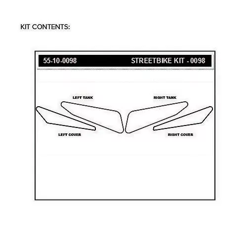 Stompgrip Traction Pad Volcano für Yamaha MT-07 15-17 Hybrid