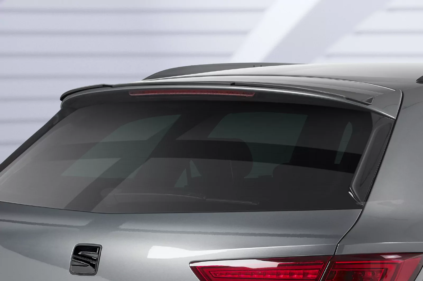 Heckflügel mit ABE für Seat Leon III 5F ST Cupra HF580 Strukturiert (schwarz matt)