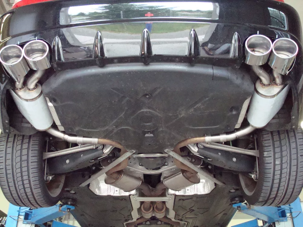 Mercedes SL Typ 230 Facelift  Endschalldämpfer rechts/links kurze Variante - 2x115x85 Typ 32 rechts/links