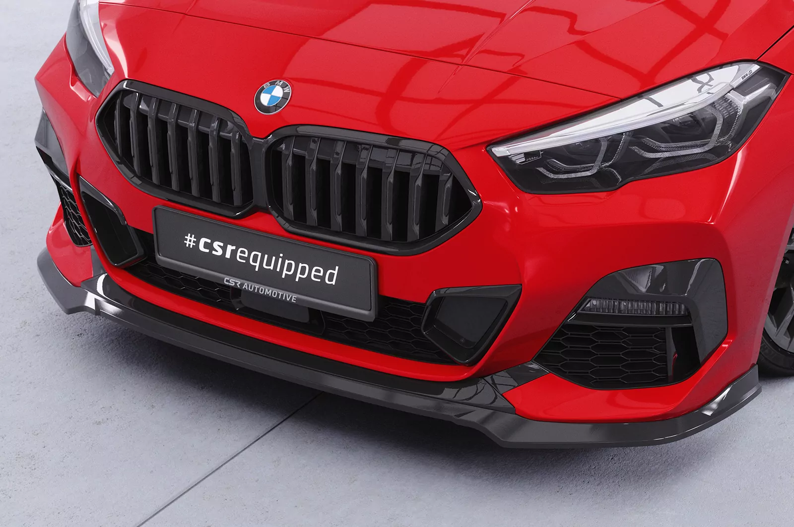 Cup-Spoilerlippe mit ABE für BMW 2er (F44) M-Sport / M2 CSL593 Schwarz Strukturiert