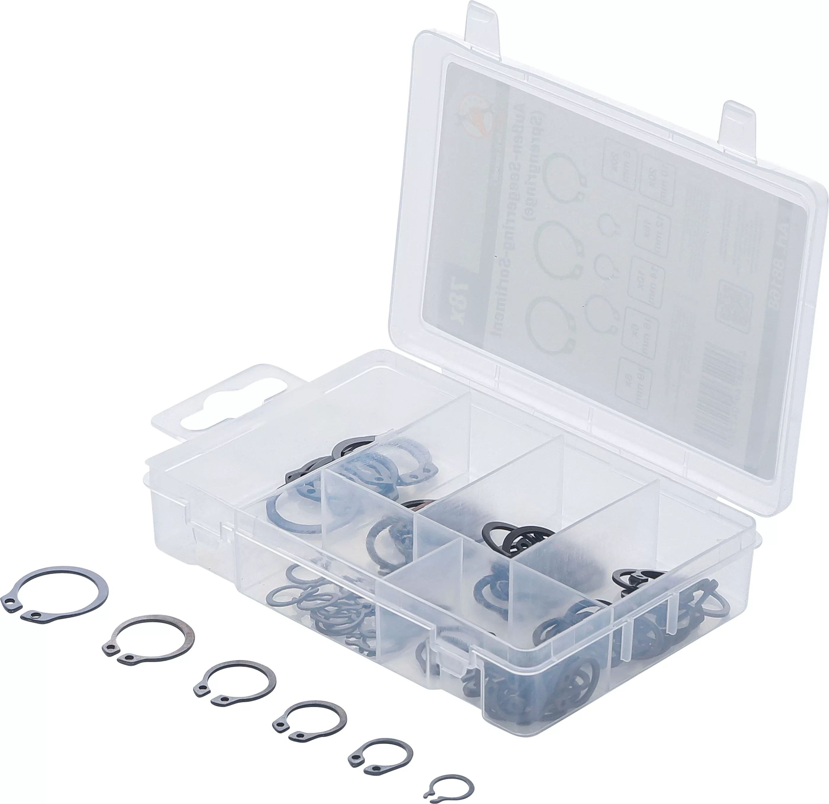 Außen-Seegerring-Sortiment (Sprengringe) | Ø 8 - 19 mm | 78-tlg.