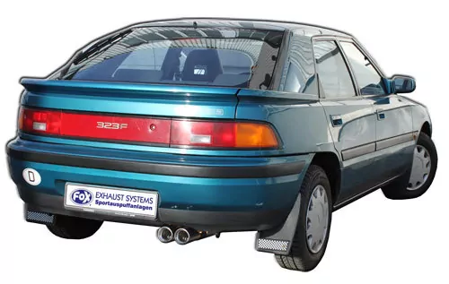 Mazda 323 Typ BG/ MX3 Typ EC  Endschalldämpfer mit Flansch - 2x80 Typ 13