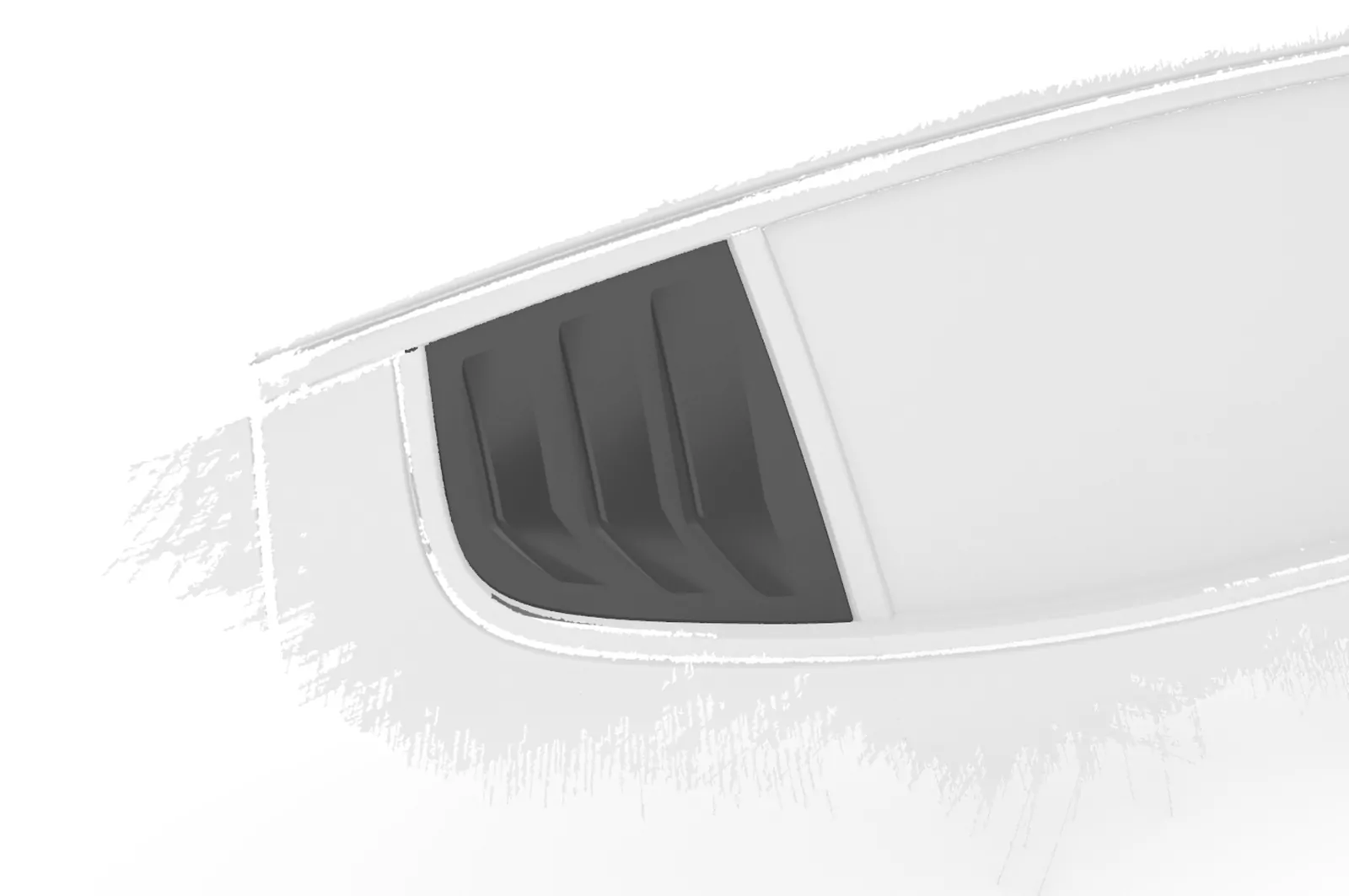 Seitenscheibenblenden für Kia Stinger GT SSB008 Schwarz Strukturiert