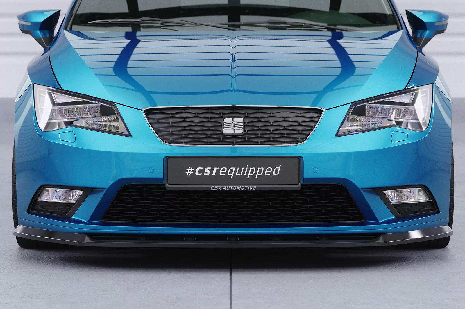 Cup-Spoilerlippe mit ABE für Seat Leon III (Typ 5F) CSL394 Strukturiert (schwarz matt)