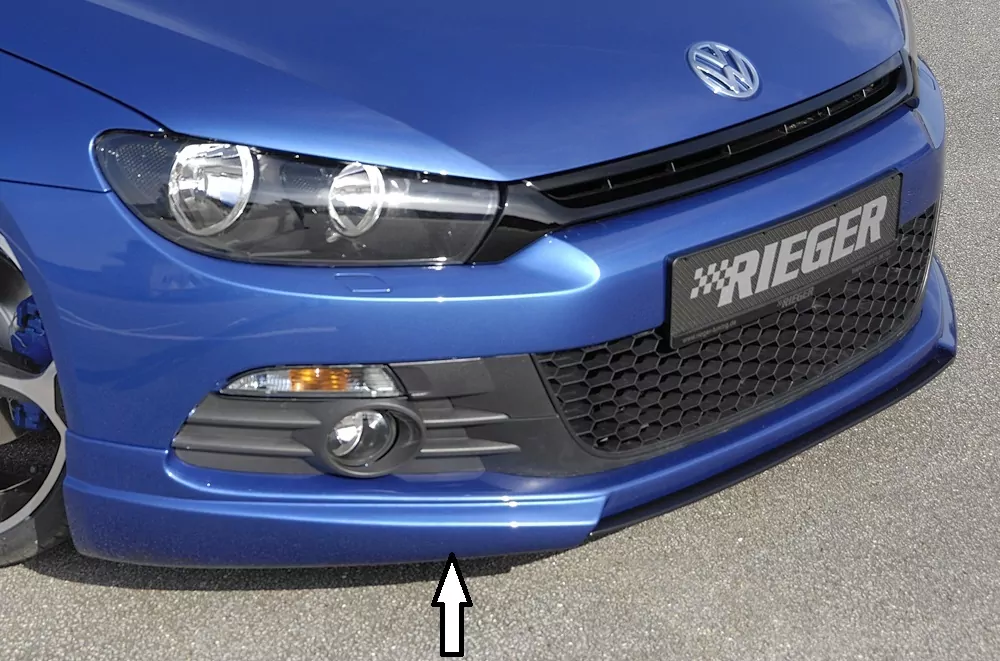 Rieger Spoilerlippe für VW Scirocco 3 (13) - 2-tür. 08.08-04.14 (bis Facelift) carbon optik