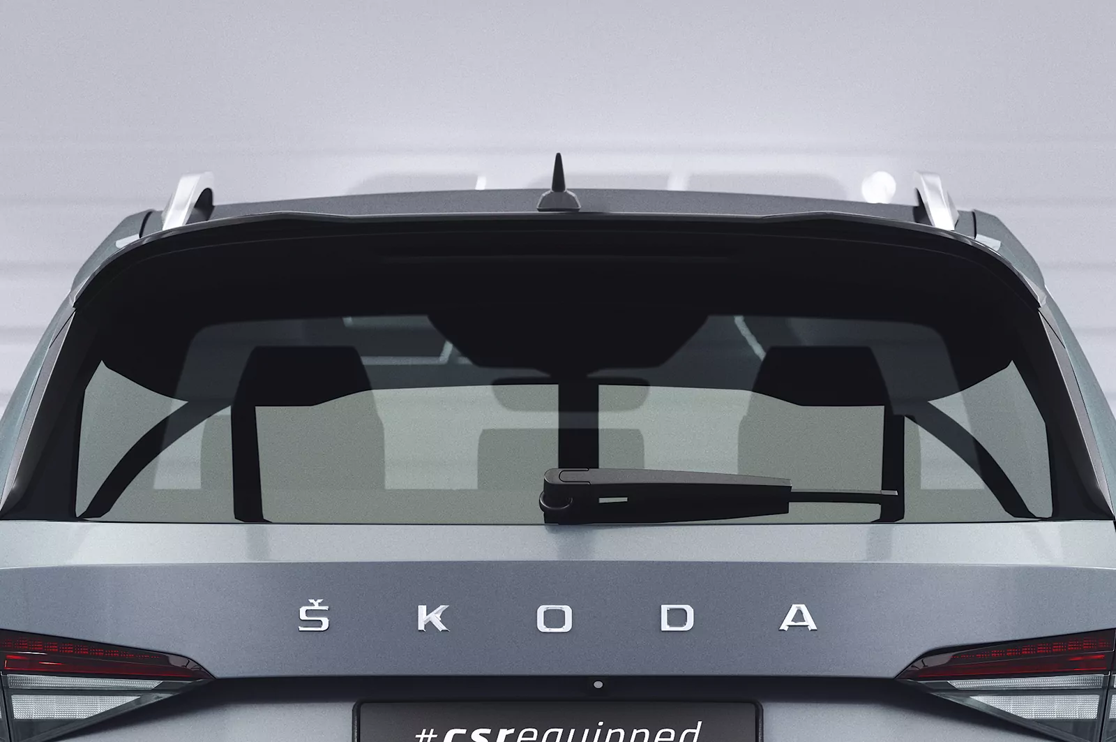 Heckflügel mit ABE für Skoda Kodiaq HF892 Schwarz Strukturiert