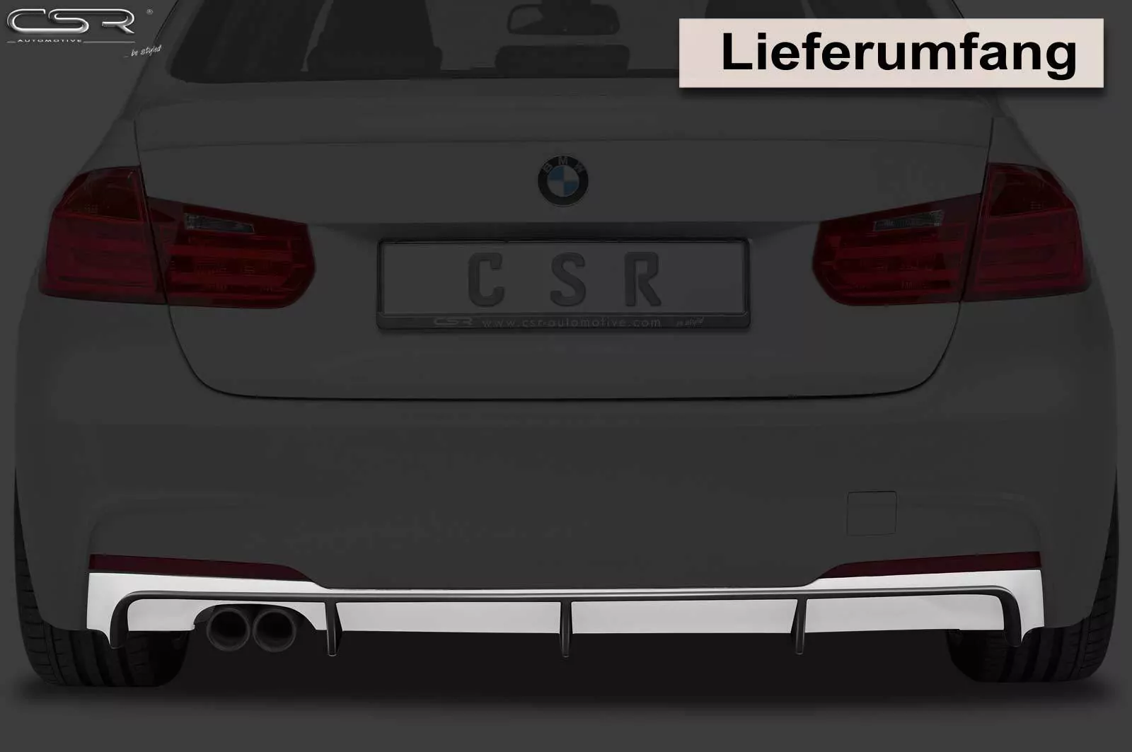 Heckansatz für BMW 3er F30/F31 Limousine/Touring HA163