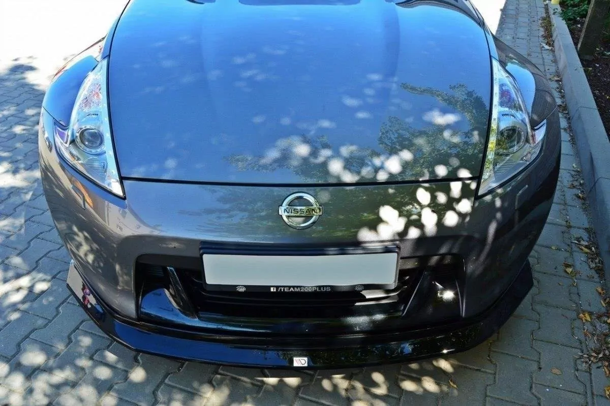 Front Ansatz Passend Für Passend Für Nissan 370Z Schwarz Hochglanz Schwarz Hochglanz