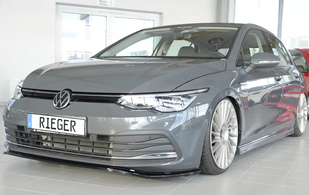 Rieger Spoilerschwert glanz schwarz für VW Golf 8 3-tür. 12.19-03.24 (bis Facelift)