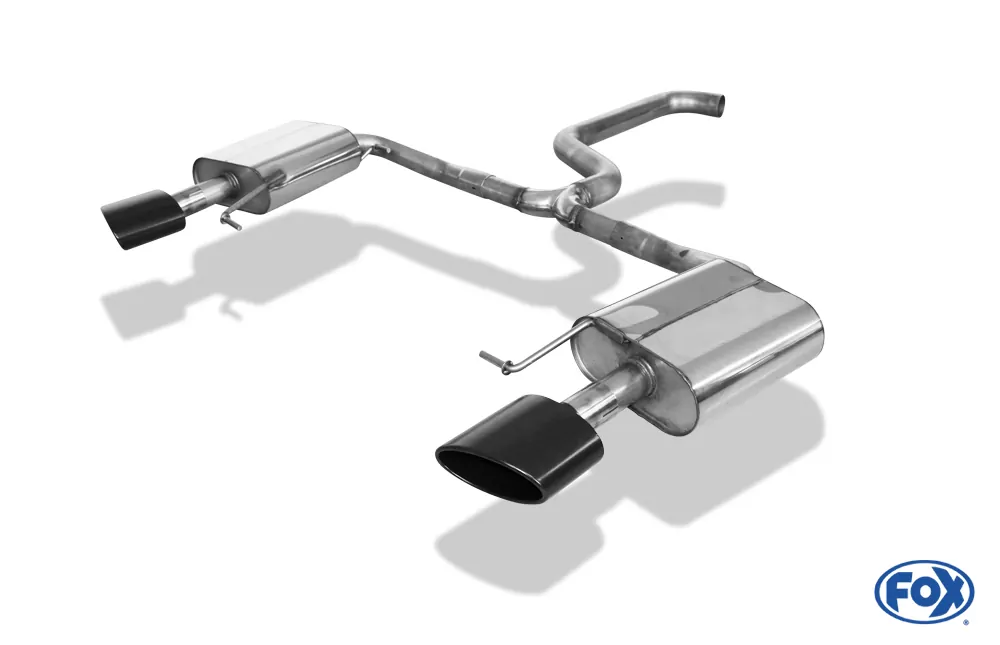 Seat Leon 5F ST - Cupra 300 - Schwarz  Endschalldämpfer rechts/links - 160x90 Typ 38 rechts/links schwarz