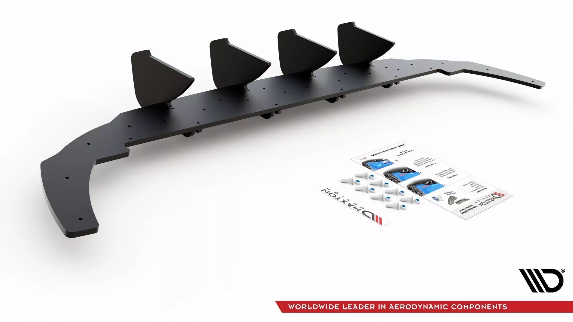 Robuster Heck Ansatz Flaps Diffusor Passend Für Diffusor V.1 Passend Für VW Golf 8