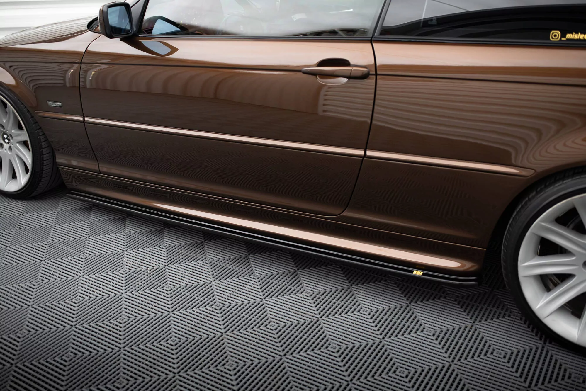 Seitenschweller Ansatz Passend Für Passend Für BMW 3er E46 M Paket COUPE Schwarz Hochglanz Schwarz Hochglanz