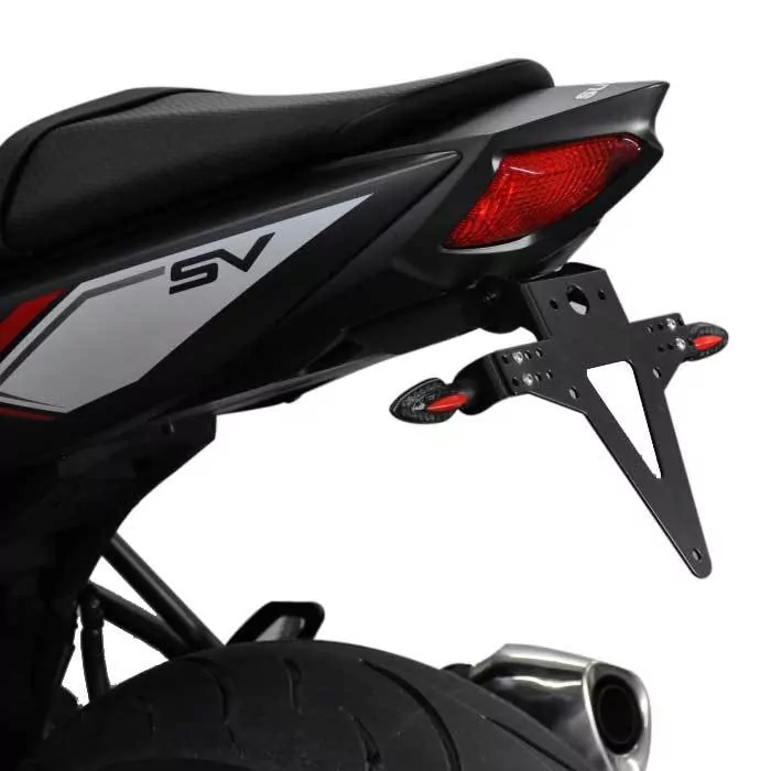 Kennzeichenhalter | SUZUKI SV 650 | 16-19 verstellbar | schwarz | inkl. Reflektorhalter