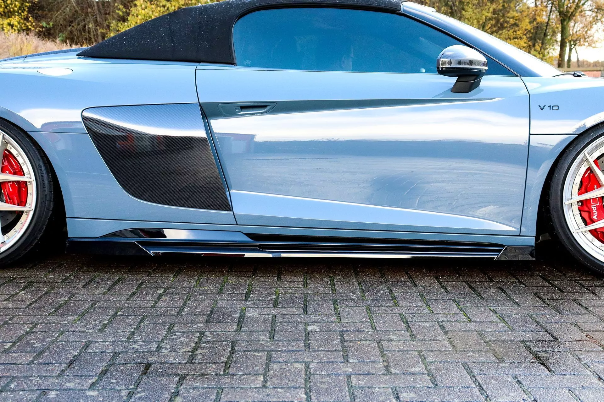 Cup Seitenschweller mit Wings vorne und hinten für Audi R8 4S Facelift ab Bj. 2019 -