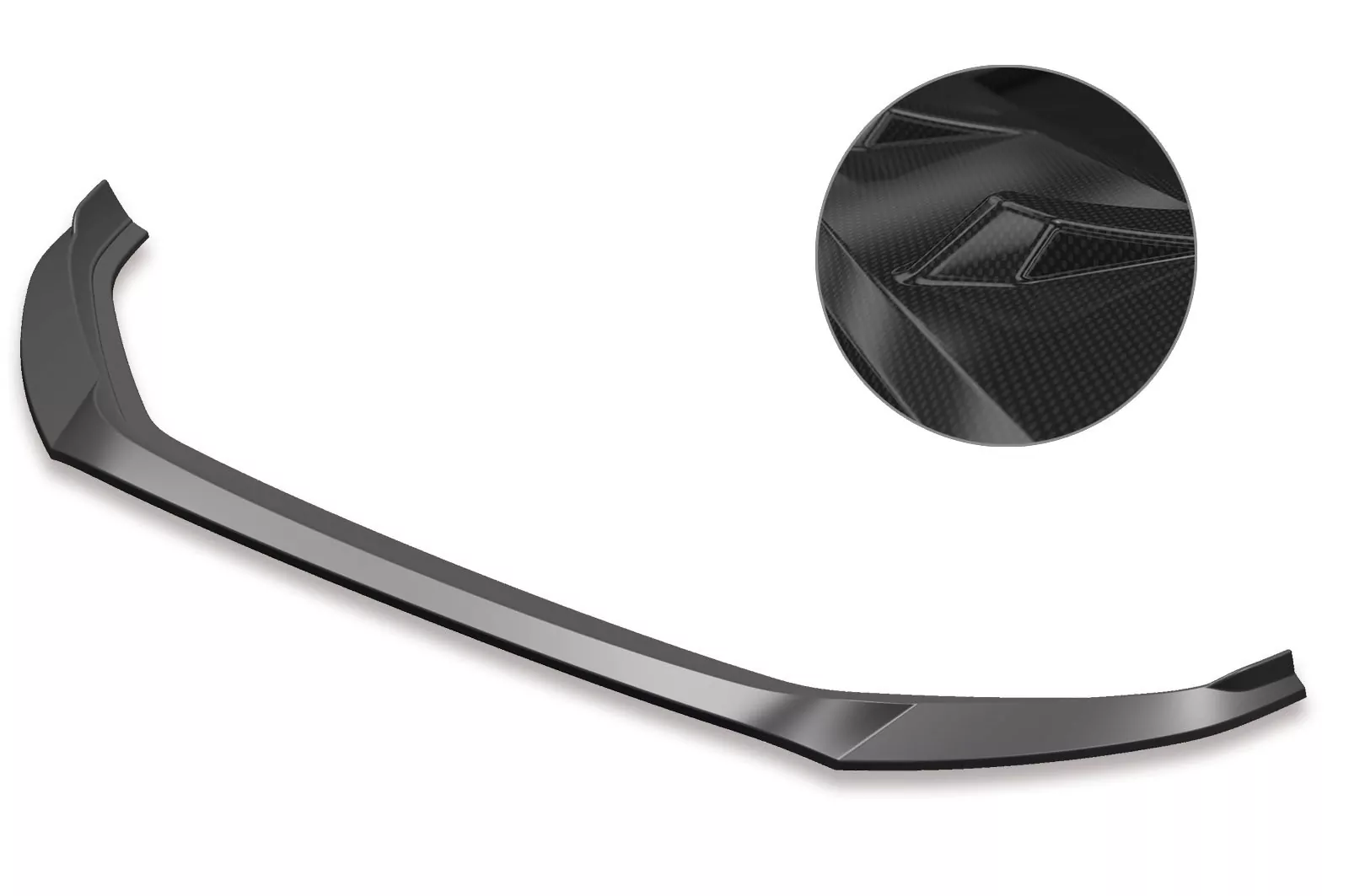 Cup-Spoilerlippe mit ABE für VW Golf 7 CSL460-C Carbon Look Hochglanz