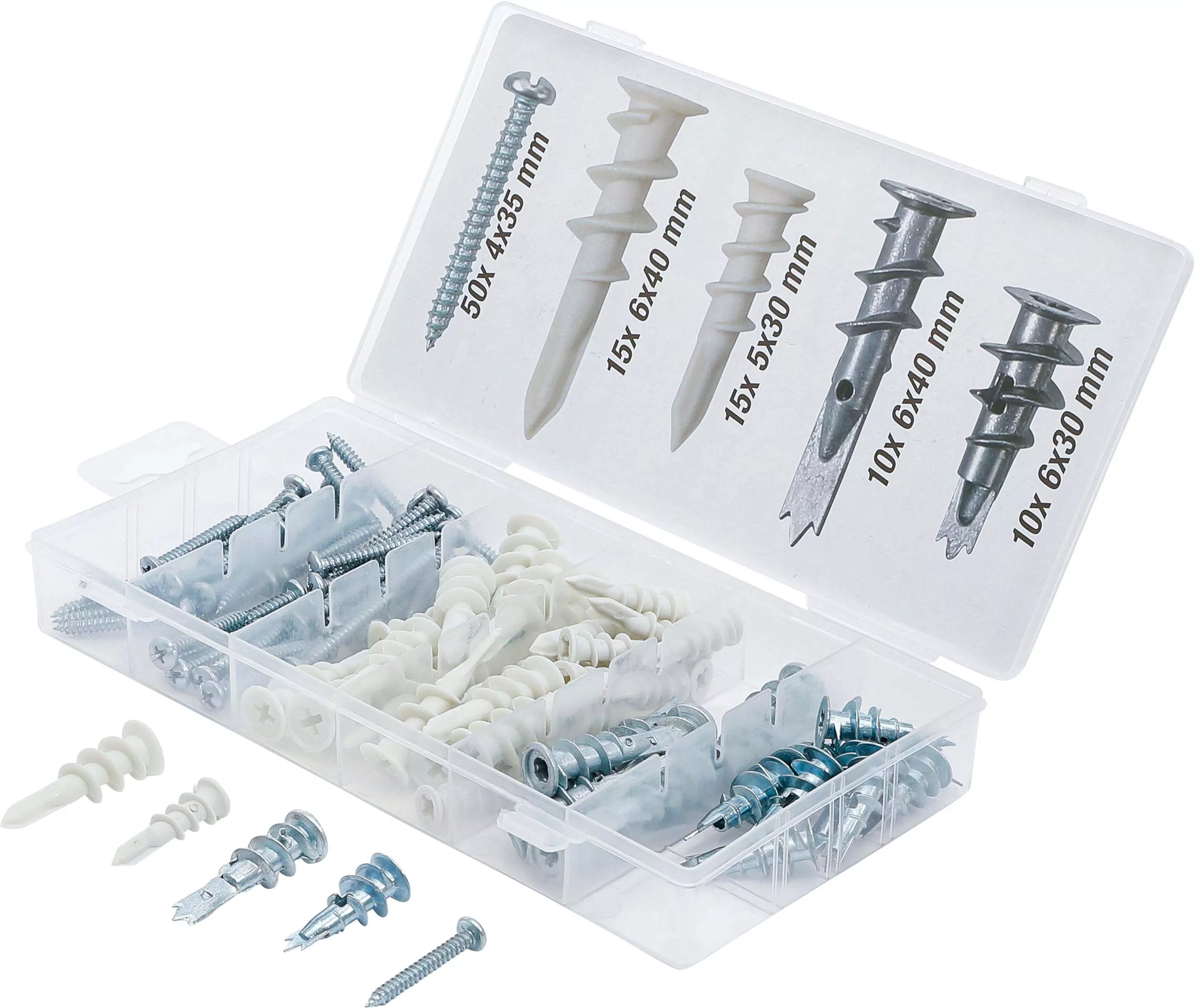 Gipskartondübel-Sortiment | 100-tlg.