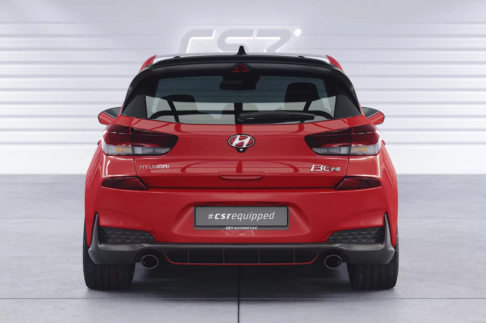 Heckflügel mit ABE für Hyundai I30 N (PD) HF594 Strukturiert (schwarz matt)